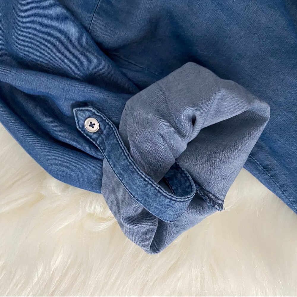 NY&Co Soho Jeans Chambray Shirt Size M - Picture 6 of 8